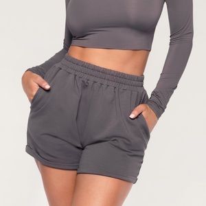 NWT‼️ MESHKI | Charcoal Loopback Shorts